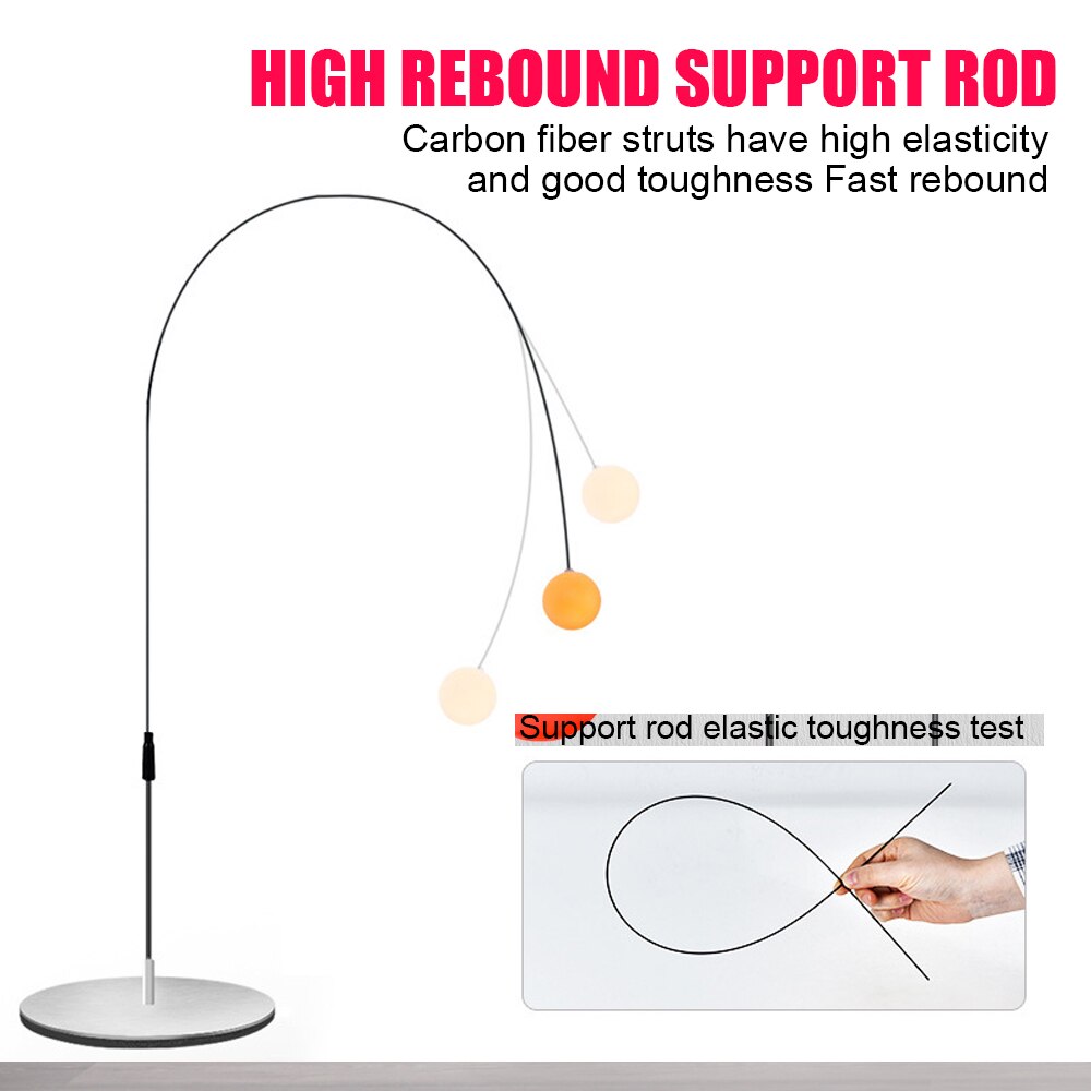 Ping Pong Single Trainer Aids Parent-child Entertainment Tools Table Tennis Set Table Tennis Trainer Flexible Shaft Training