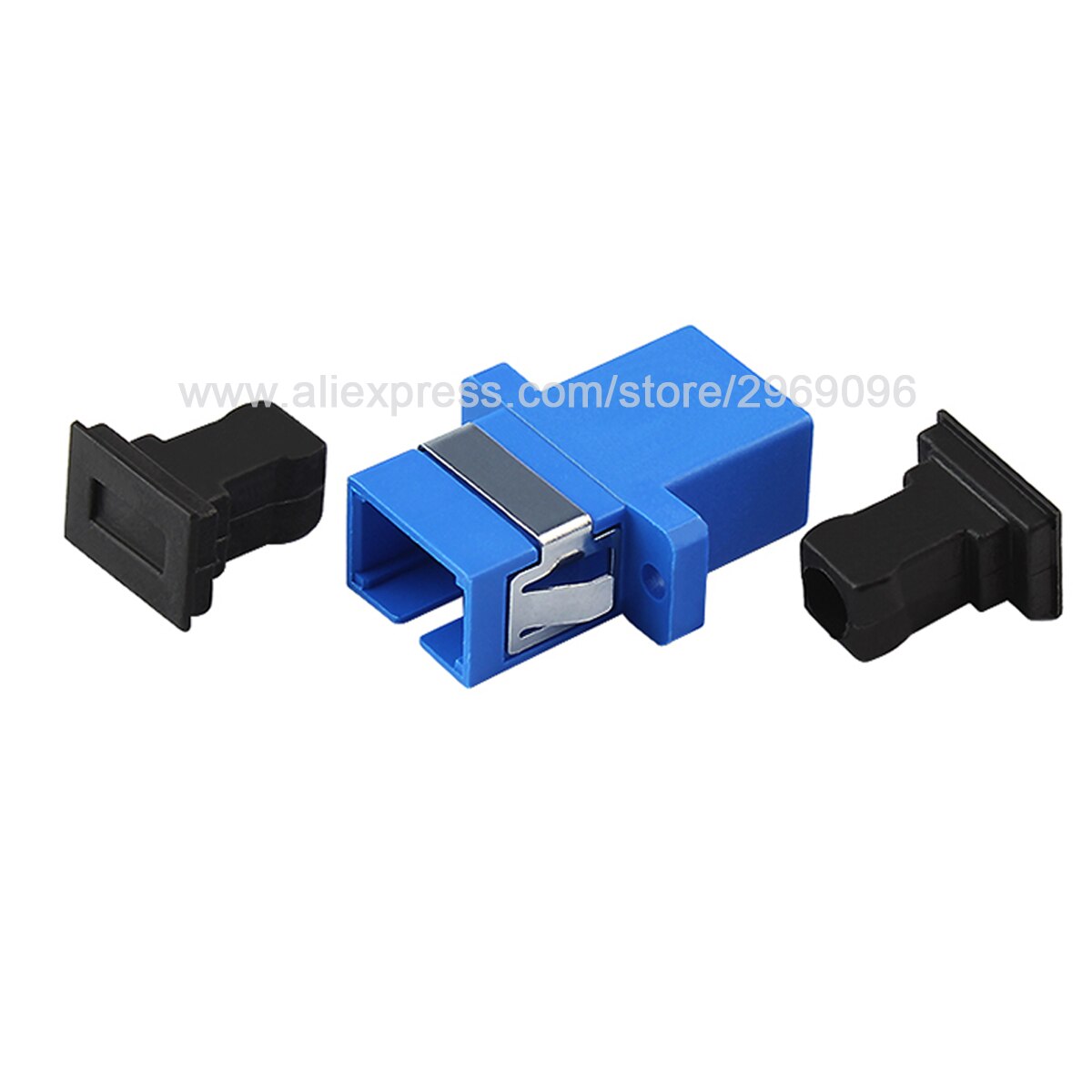 50Pcs Ftth Sc Upc Sx Glasvezel Adapter Sc Glasvezel Koppeling Sc Fiber Flens Sc Upc Connector Gebruik voor Ftth Project