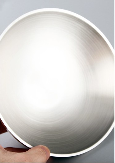 Japanse Dubbele Warmte Isolatie Koude Noedels 201/304 Roestvrij Staal Restaurant Soep Ramen Kom: GRIJS / 7 inch