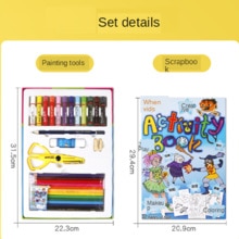 Children's scrapbook scrapbook color pen kindergarten handmade DIY art painting photo album primary school students