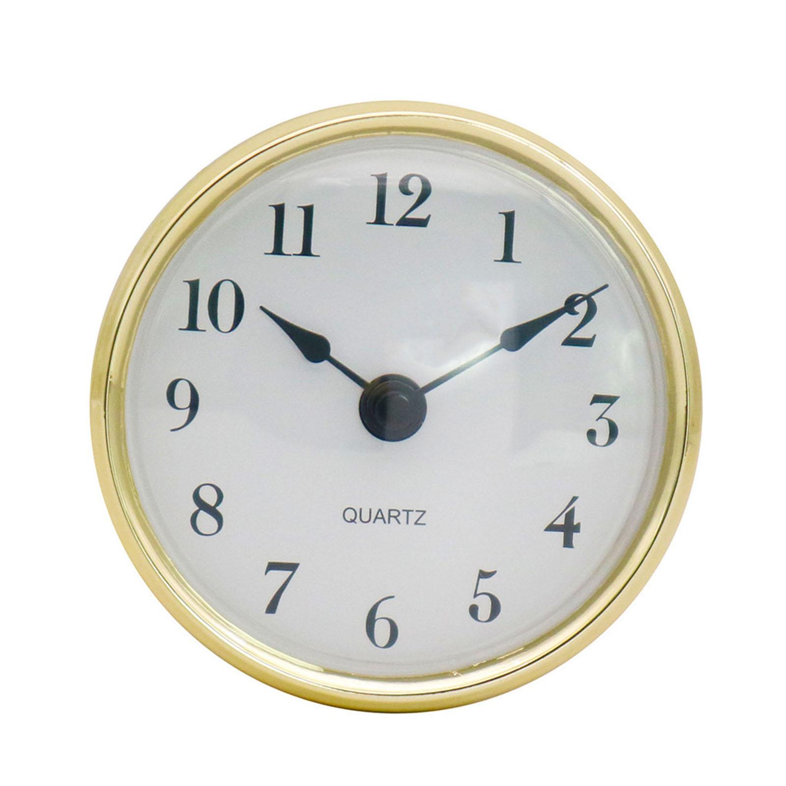 80 mm Digital Clock Insert Quartz Movement Silent Inlaid Clock Head, for Bedroom Decor