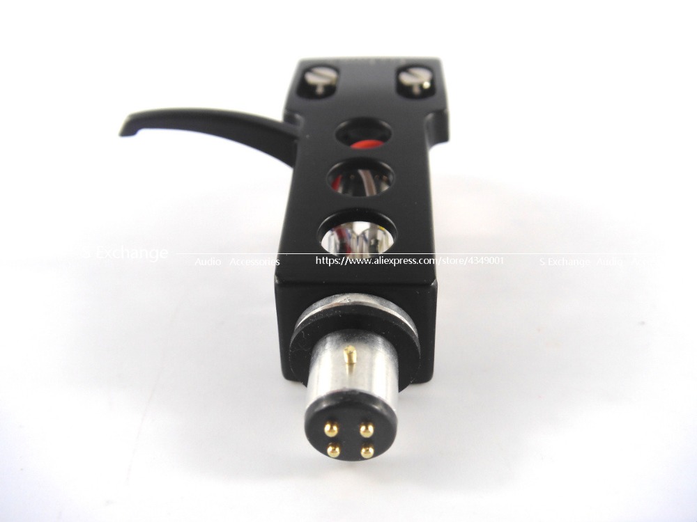 Combom! Magnetische Cartridge Stylus Met Draaitafel Headshell 4 Pin Contacten Voor Fonograaf Platenspeler Grammofoon Lp Vinyl Naald