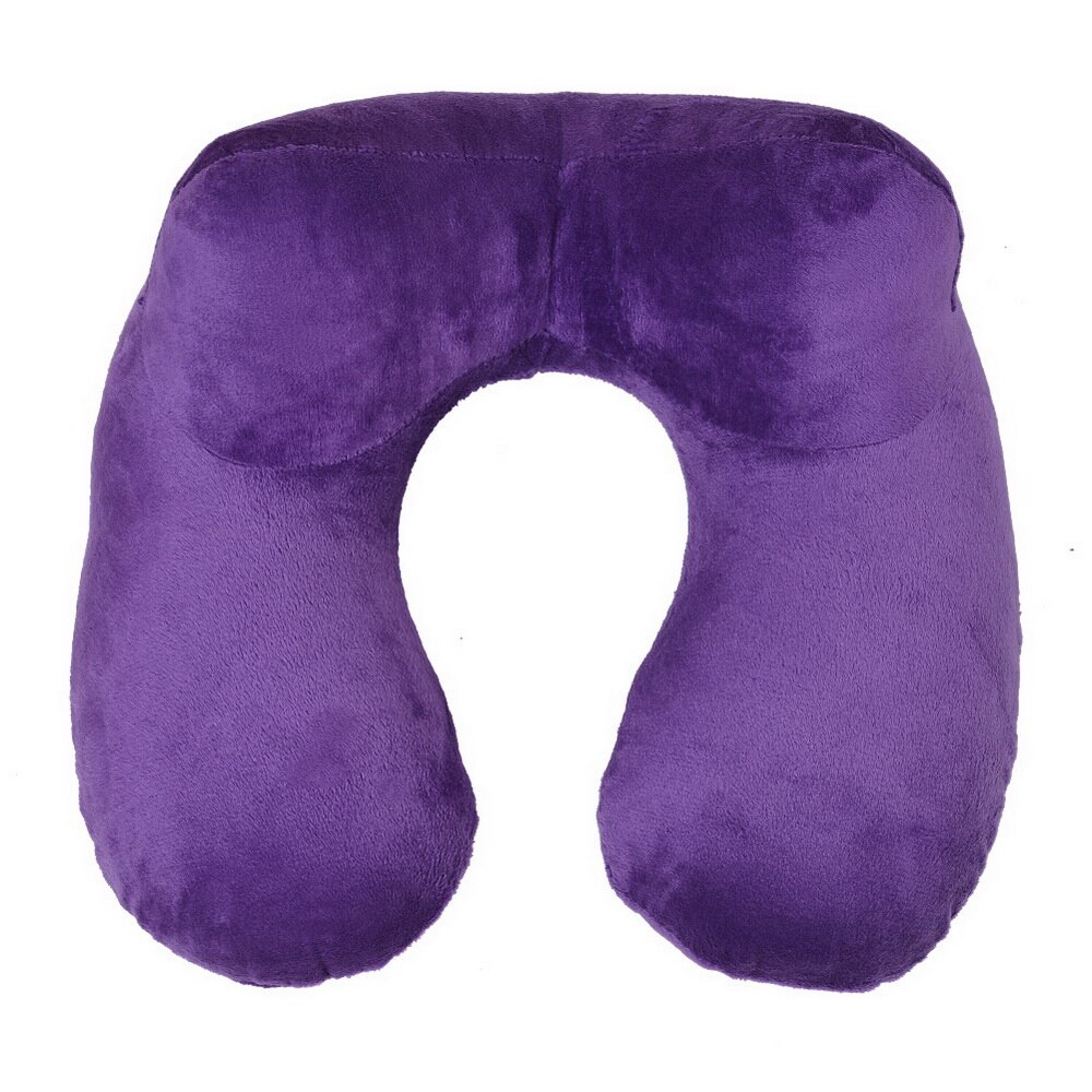 Adult Sleeping Neck-Protecting Memory Foam Pillow With Solid Velvet Pillowcase For Bedroom Office Travel Cervical Therapy Pillow: B-purple