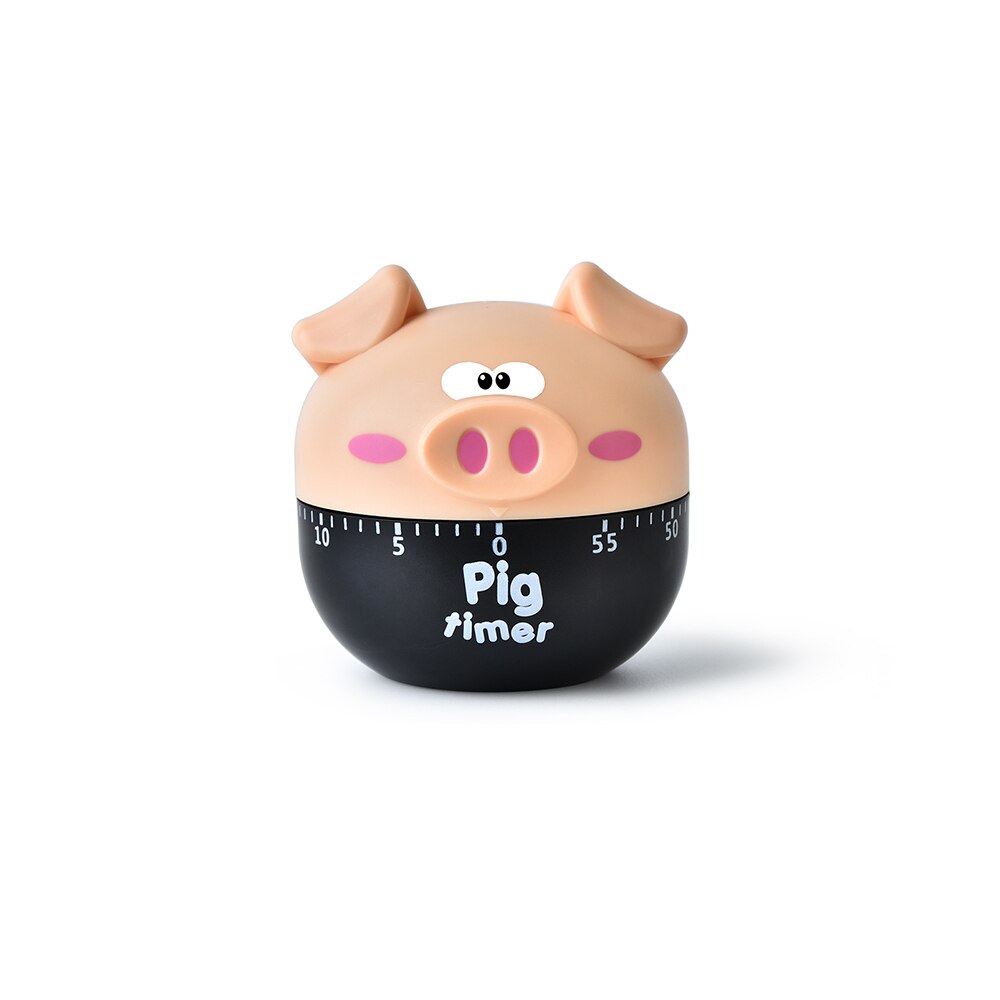 Cocina Gadget cuenta regresiva cocina reloj herramientas ABS cocina temporizador con forma de Animal mecánica Manual Retro Cocina temporizador niños sala de Juguetes Decoración: Caqui