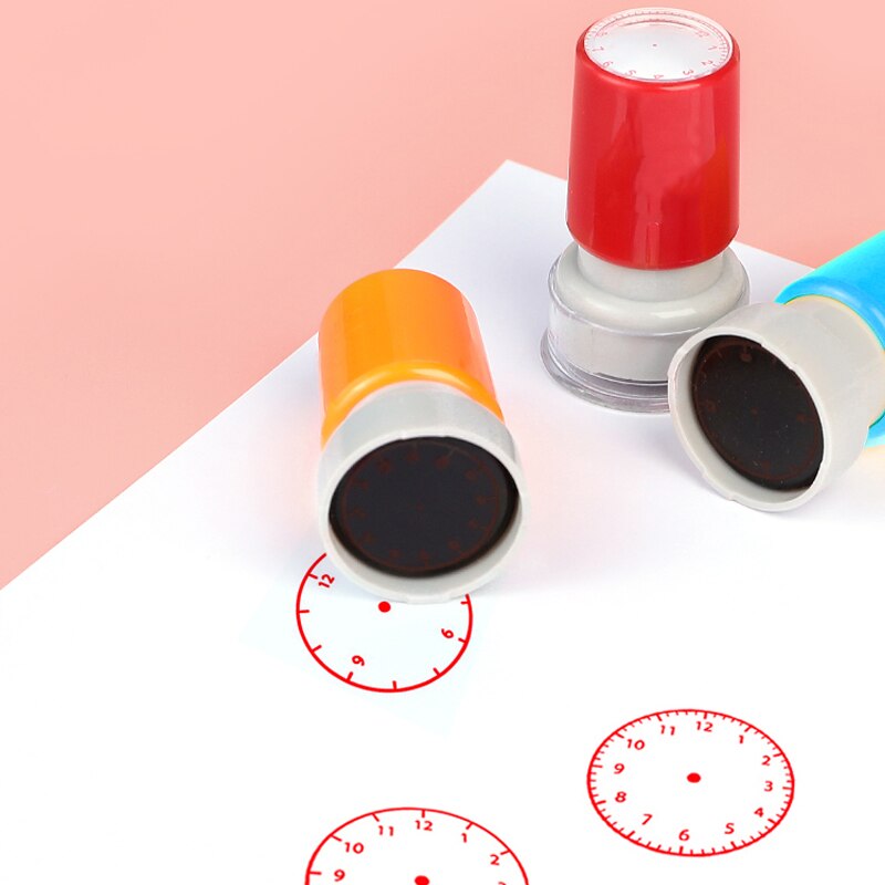 Klok Stempel Leren Tijd Vroeg Onderwijs Leermiddelen Voor Kinderen Leren Op Horloge Meerdere Stijl Seal Voor Basisschool