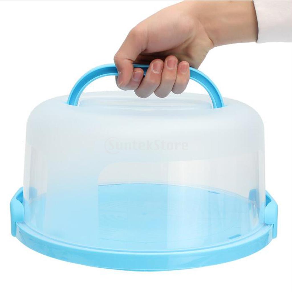 Clear Plastic Cupcake Cake Muffin Case Holder Container Box With Dome Cover Portable Cake Carrier Plastic Cupcake Container