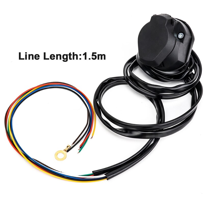 TIROL 7 Pin Trailer Socket Cable 1.5M Wire for Car Trailer Wiring Connector Parts