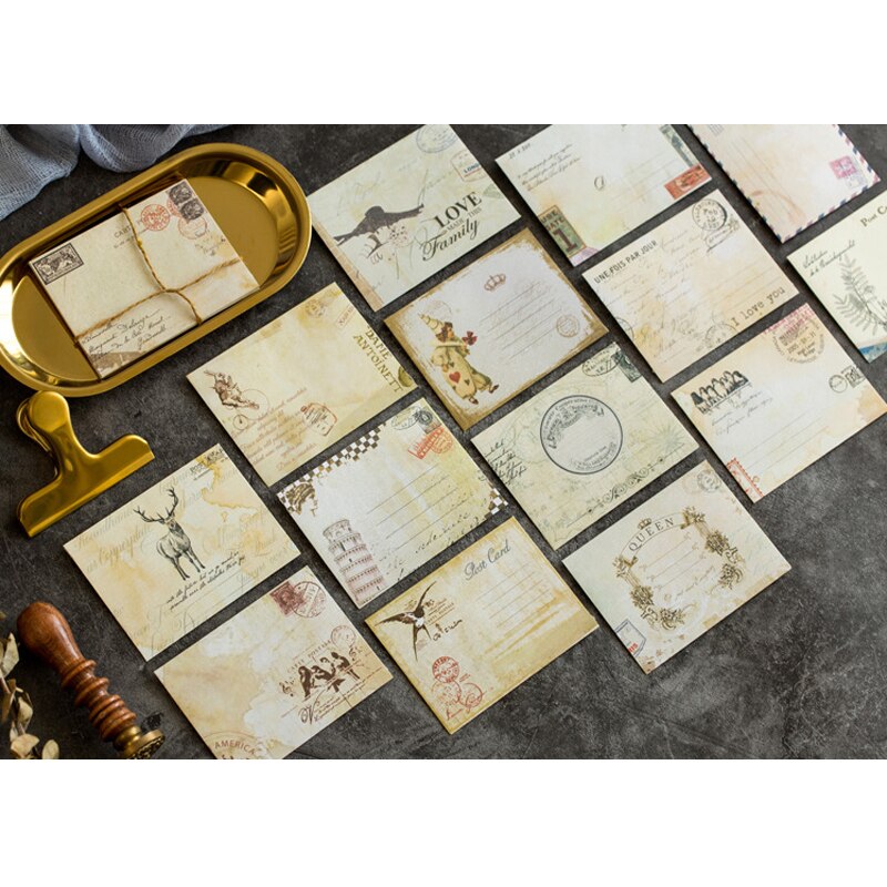 12 unids/pack de papel Vintage Ferry carta sobres de papel de la escuela, la Oficina de invitación de de agradecimiento suministros tarjetas de felicitación a Favor