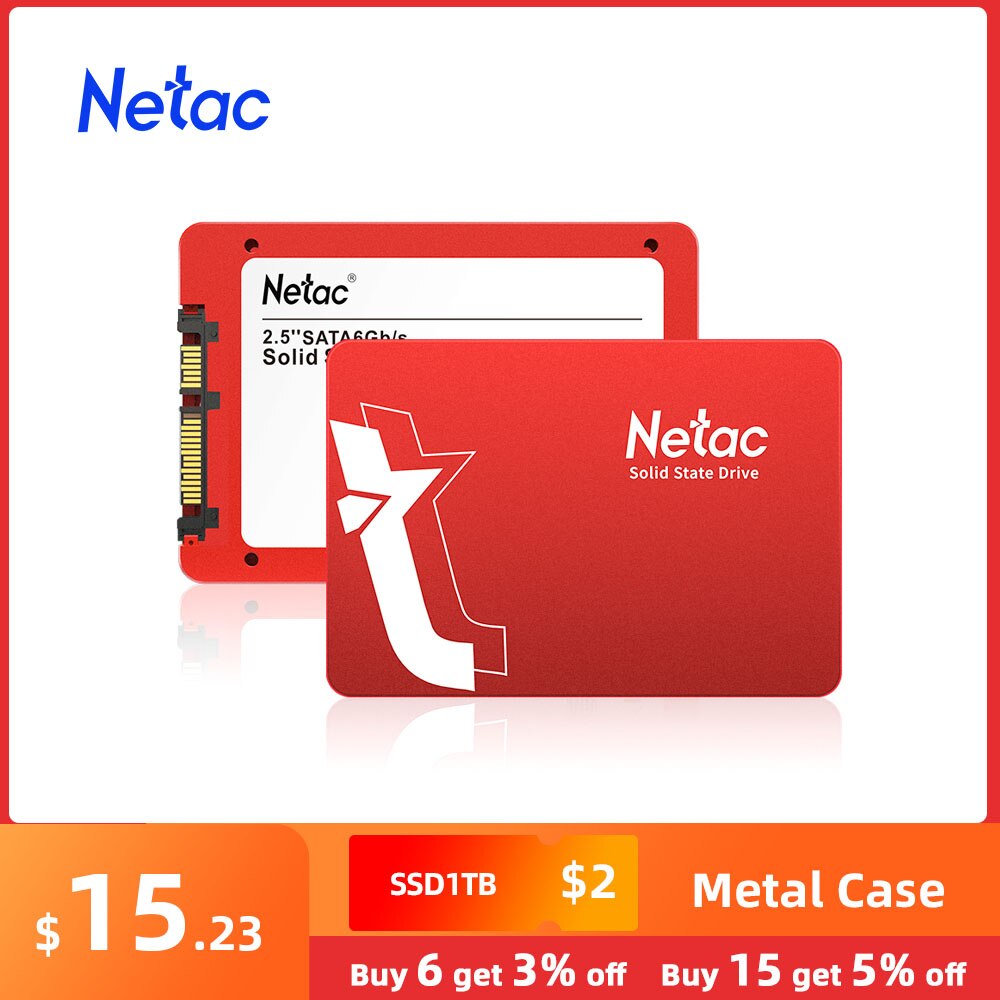 Netac 120gb 512gb 1tb 2tb SSD 240 gb Hard Disk hd ssd SATA SATA3 2.5 hdd Internal Solid State Drive for Desktop