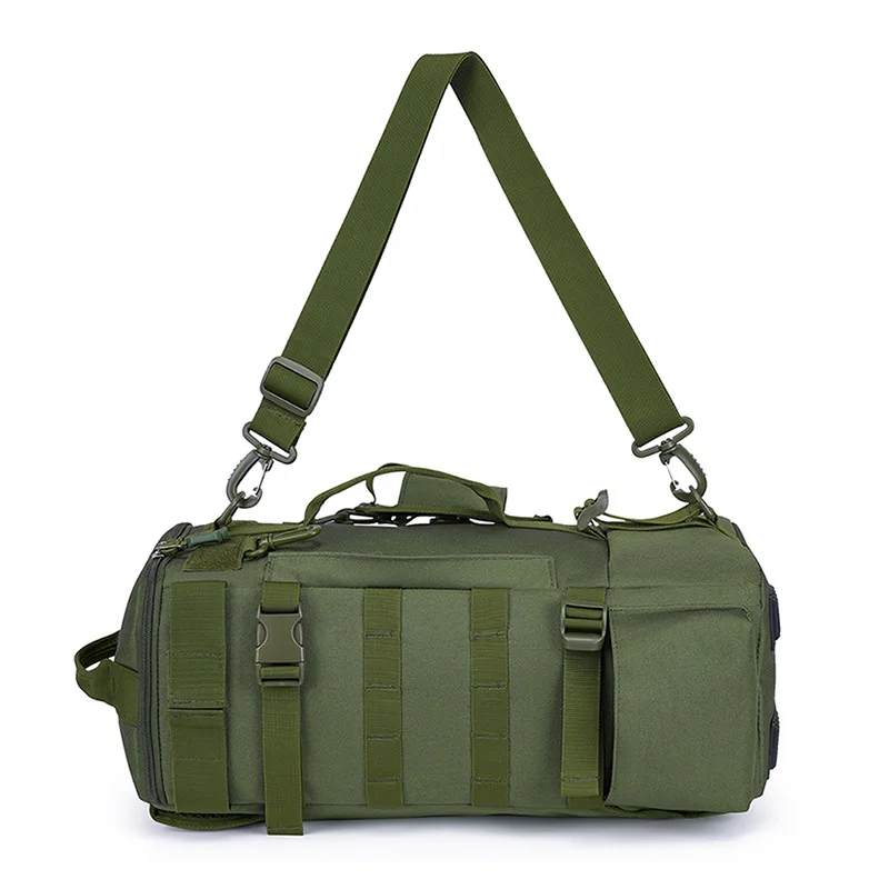 Mochila de pesca multifuncional para hombre, bolso de hombro de almacenamiento de caña de gran capacidad, bolsa de almacenamiento para equipo de peces para deportes al aire libre