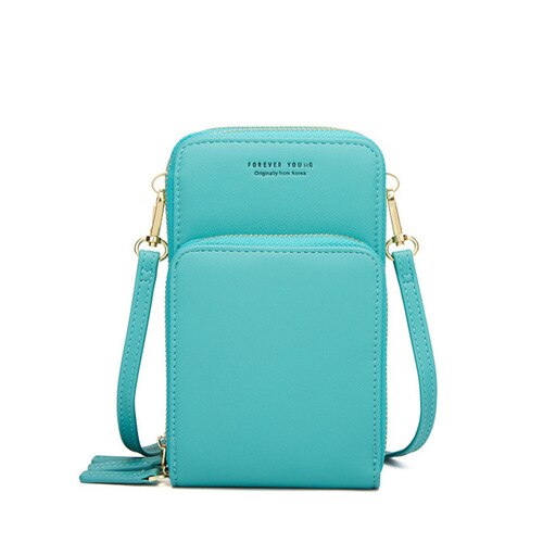 Crossbody Cell Phone Shoulder Bag Cellphone Bag Daily Use Card Holder Mini Summer Shoulder Bag for Women Wallet: LightGreen