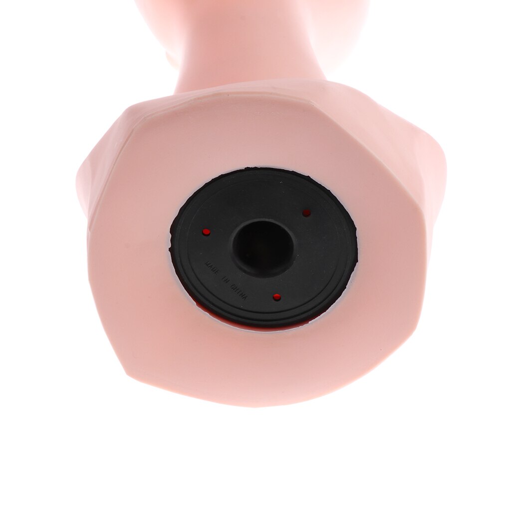 15'' Free Standing Stable Female Plastic Mannequin Manikin Head Model Wigs Hair Glasses Necklace Scalf Headset Display