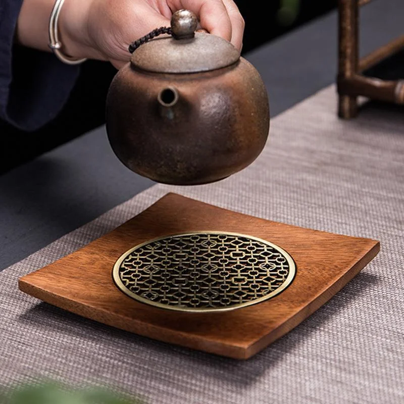 Traditionelle Walnuss Tee Tablett Teekanne Tee tasse Massivholz Tablett matt Büro Kaffeetasse Tabletts Heimat Tee Zeremonie Zubehör