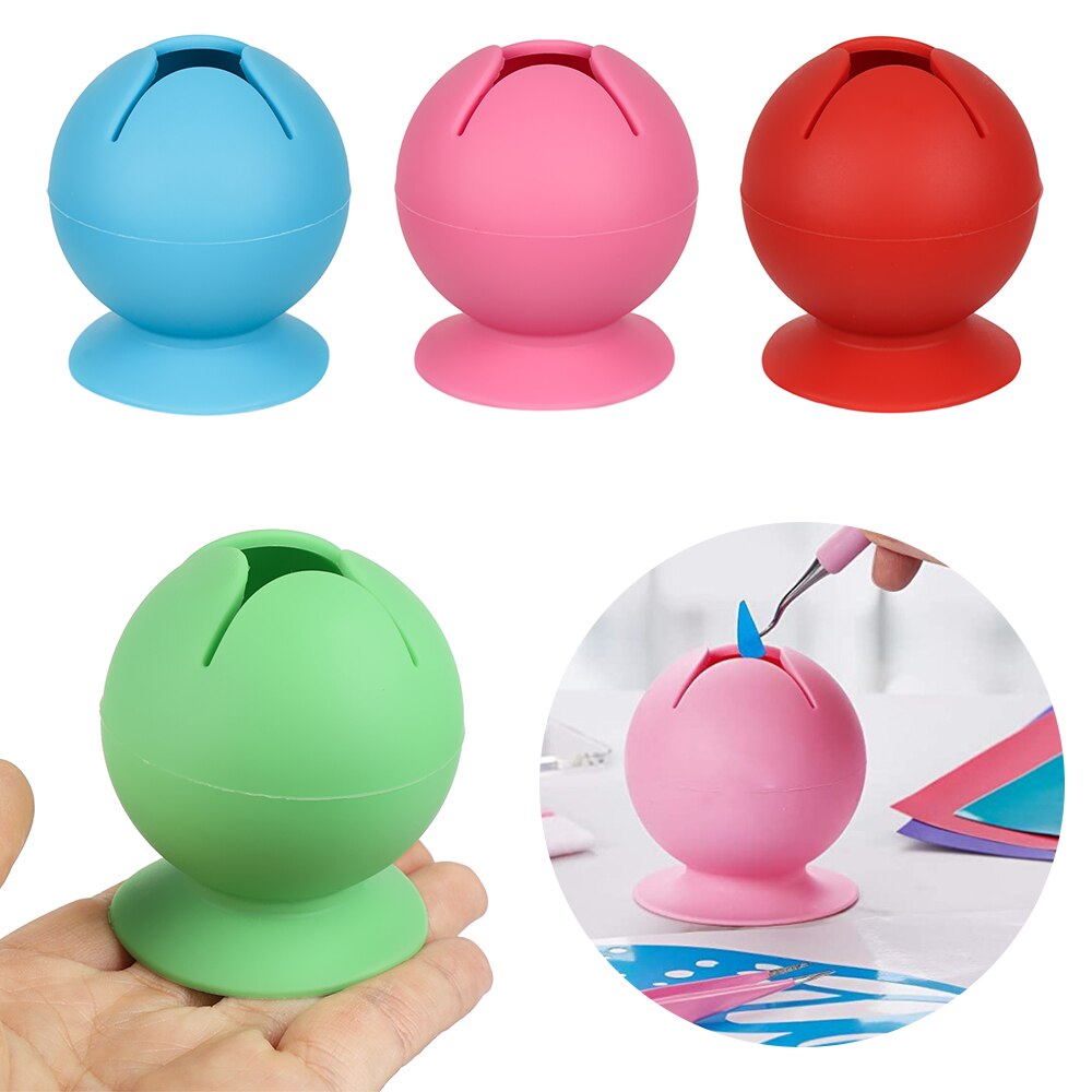 1PC Portable Opening Suction Cup Vinyl Weeding Scrap Waste Collector Household School DIY Handicraft Sewing Storage Accessories
