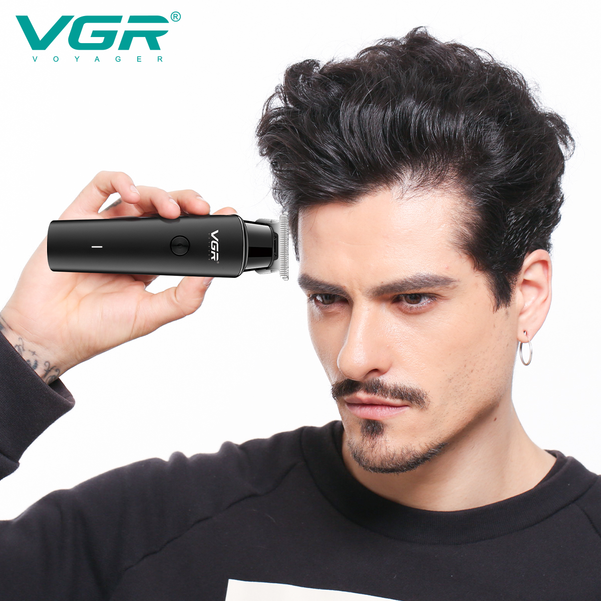 VGR Hair Trimmer Hair Clipper Hair Trimmer Haircut Machine Cordless Electric T-Blade Zero Cutting Machine V-933