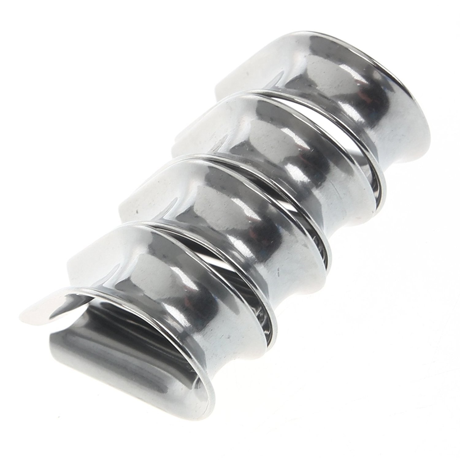 Bmby 4 x rustfri stål  - 3mm wire løkke reb fingerbøl