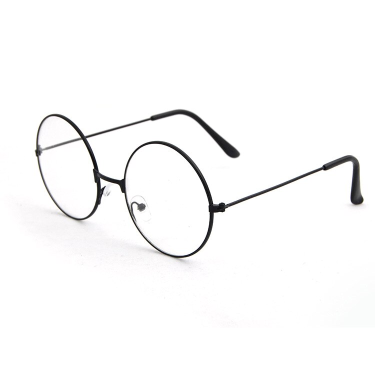 Round Eyeglasses glasses frame men/women Transparent Metal eyeglass frame Black Silver Gold spectacles Eyeglasses: 2