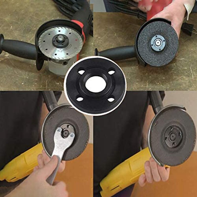 5 Pack Angle Grinder Flange Nut 5/8 for Dewalt Ryobi Makita 224399-1 193465-4 224568-4 9005BZ 9015B Replacement