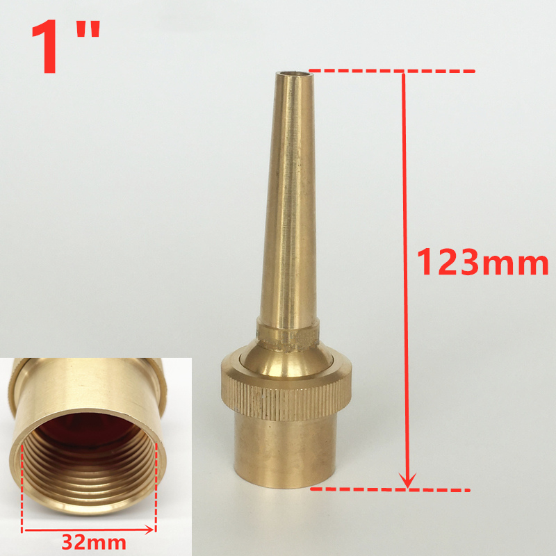 1/2" 3/4" 1" Copper Brass Jet Straight Adjustable Fountain Water Spray Nozzles Fountain Pool Nozzles: DN25