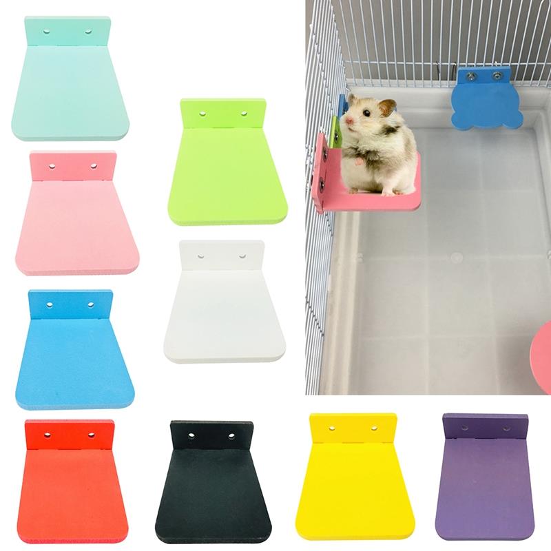 Plataforma de juegos de hámster de plástico, juguete para hacer ejercicio, soporte de madera para loros, suministros para mascotas pequeñas, 1 unidad