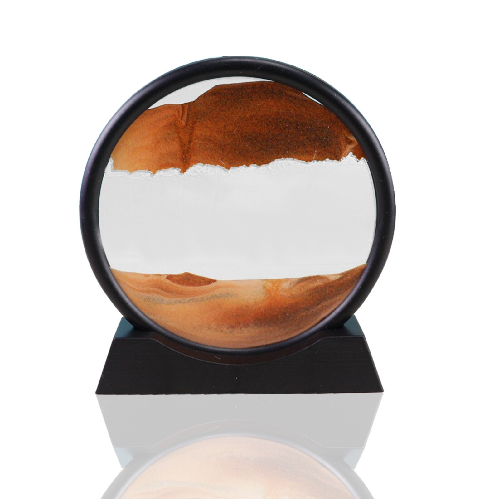4 #100Ml Zandloper Bewegende Zand Art Liquid Vloeiende Zand Art Landschap Zand Foto Desktop Frame Decoratie Quicksand Schilderen: J