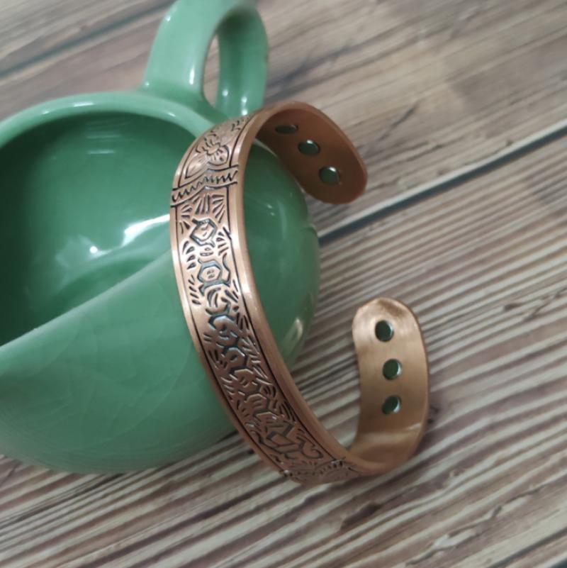 Bracelet de Style européen et américain en cuivre rouge, Bracelet magnétique pour la de la Circulation sanguine