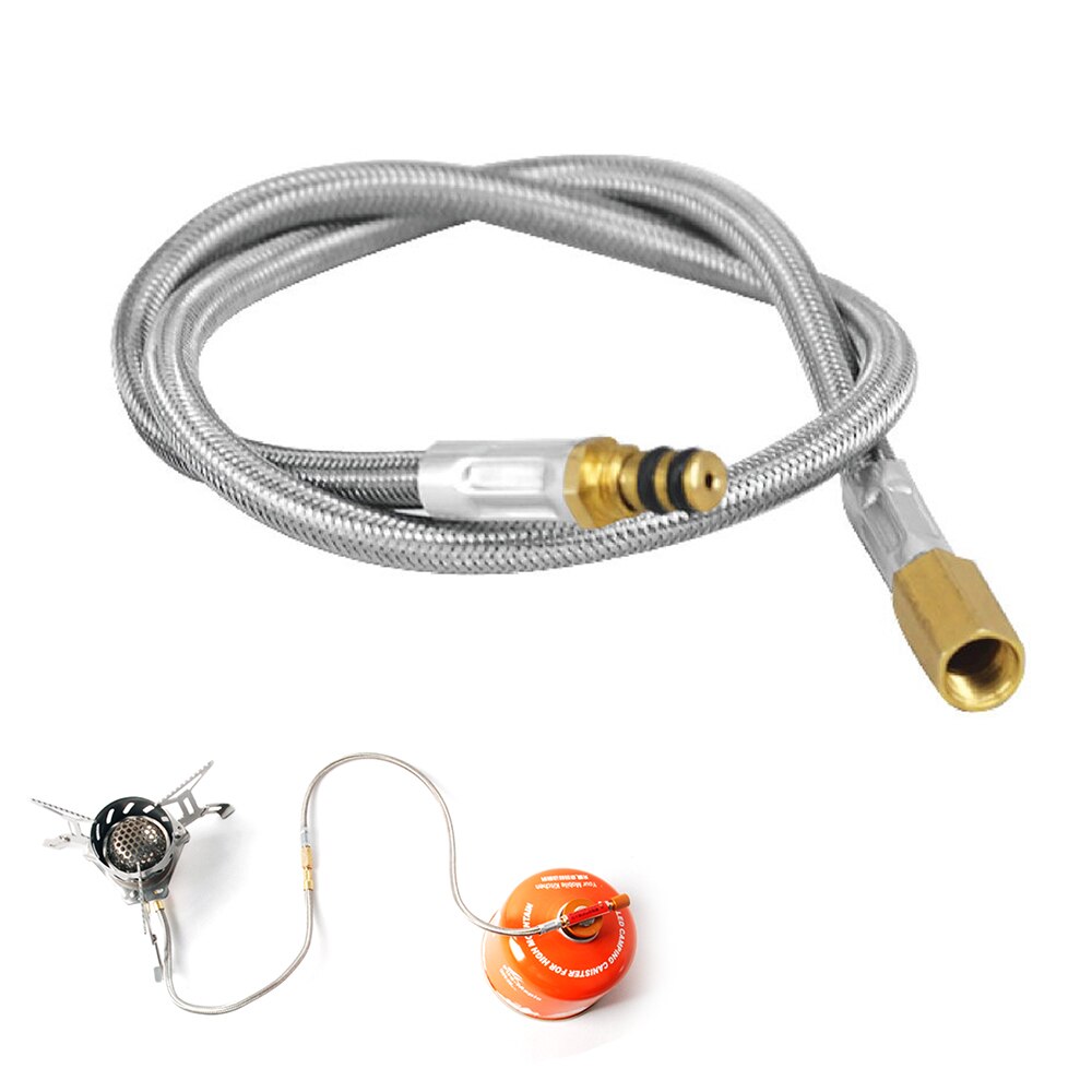 BRS-17F 44cm Extension Tube Hose Gas Adapter Gas Stove Adapter for Outdoor Camping Stove Cylinders Tank Gas Burner