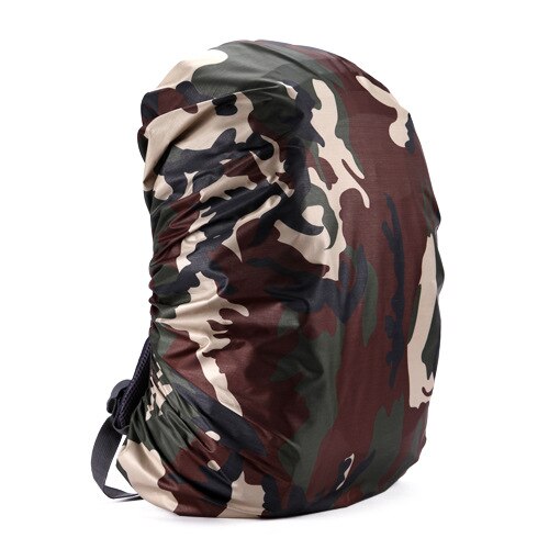 Plecak Anti-theft pokrowiec przeciwdeszczowy Outdoor wspinaczka przenośna wodoodporna obudowa na kemping, wyprawę, rower szkolne zestawy podróżne: Road camouflage / 50-70l