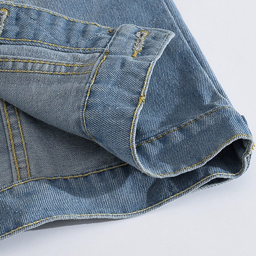 Gescheurd denim vest herenjas mouwloos casual vest heren spijkerjas 5xl slim fit cowboy herenjas