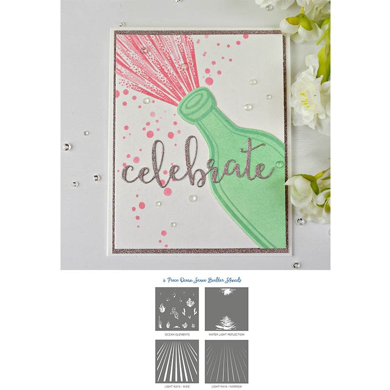 Fond cadre bambou nid d'abeille nuages pochoir en plastique pour bricolage Scrapbooking gaufrage papier carte artisanat peinture modèle: 9