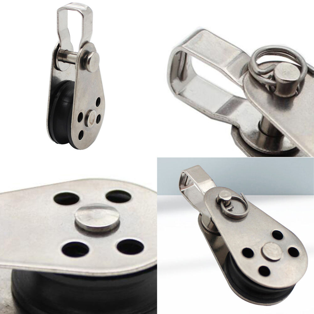 Katrol Touw Katrol Swivel Type Rvs Katrol Met Ring Gesp Nominale Diameter 8Mm Dragende