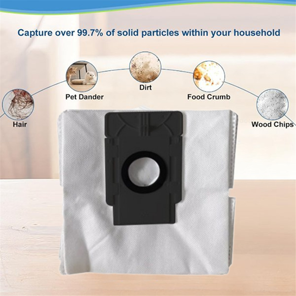 Update 10PCS Dust Bag Set for 360 S8 PLUS for TP Link Tapo RV30 Plus RV10 Plus RVA200 Vacuum Cleaner Accessories Replacement