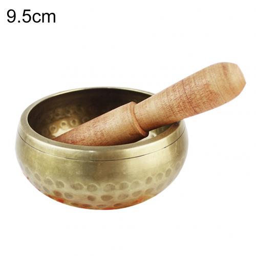 Nepal Boeddha Tibetaanse Klankschaal Tibetaanse Bowls Yoga Meditatie Geluid Klankschaal Mallet Decoratieve-Muur-Gerechten Thuis decor: 95mm