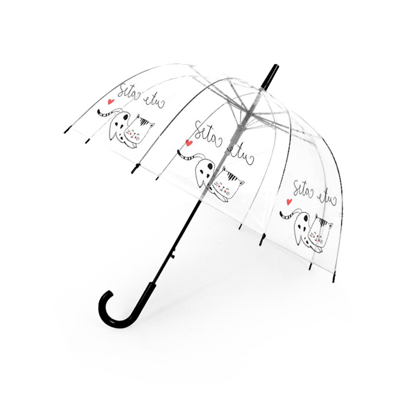 Sakura Regenschirme transparent Vogel KäFeige Regenschirm Karikatur Gebäude Regenschirme Stadt Regenschirm Langen Griff Regenschirme 2022: Lovecat