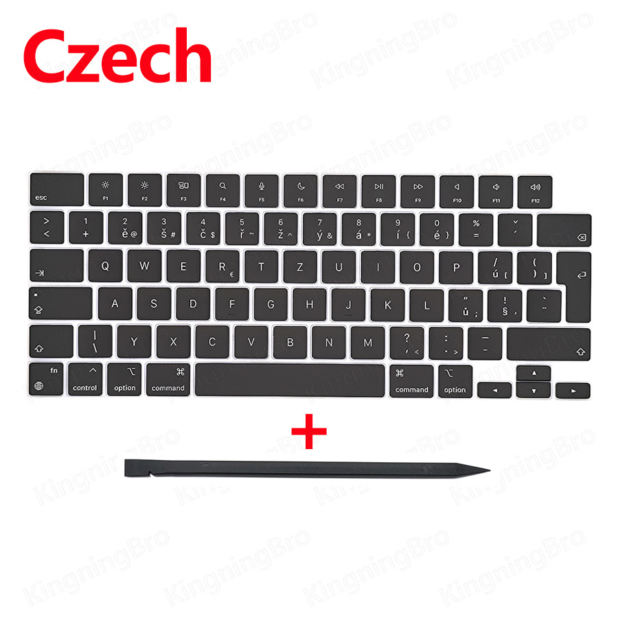 Keyboard Keys Keycap For Macbook Pro Air 14" 16" A2442 A2485 A2779 A2780 A2918 A2991 A2992 A2681 A2941 Keys Cap Replace: black