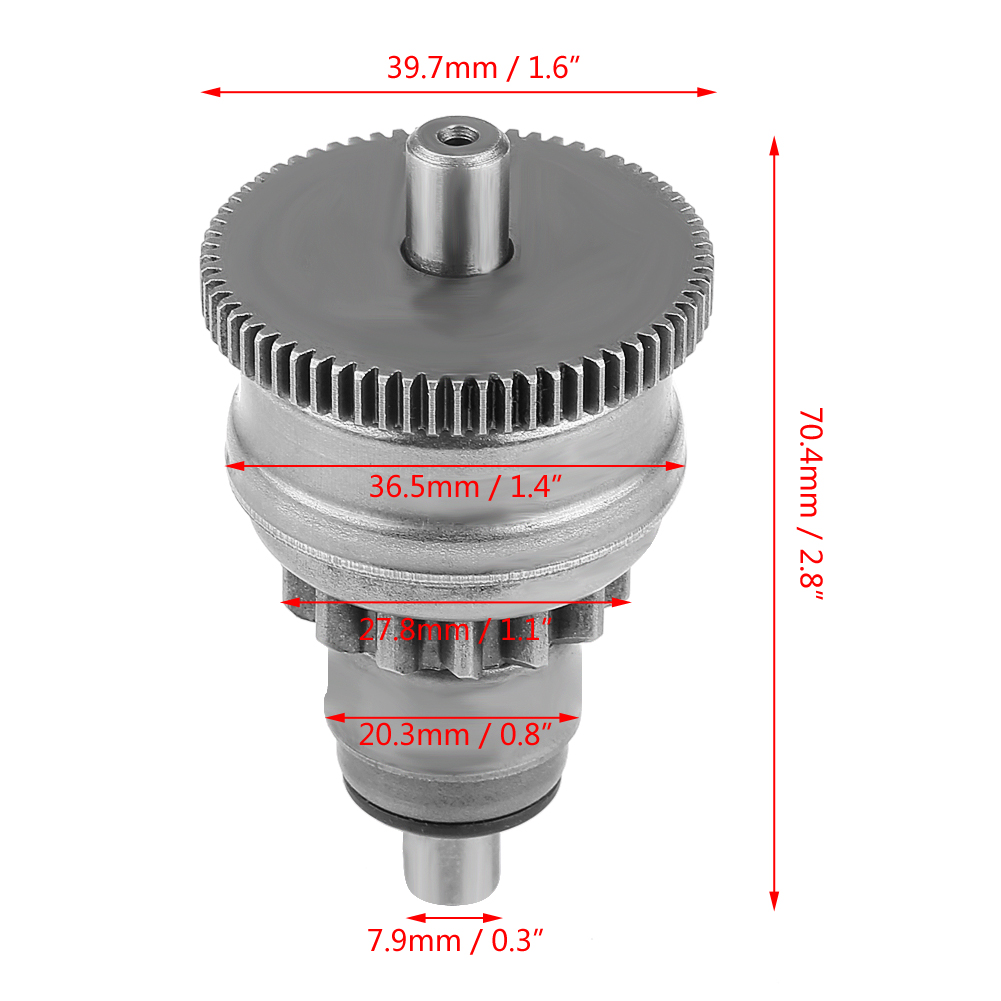 Anlasser Kupplungs getriebe für gy6 49cc 50cc 139qmb Roller Mopeds ATV