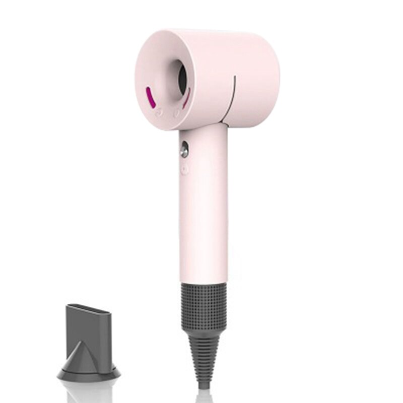 Blødt silikone beskyttelsescover til dyson supersonic hårtørrer ,360 fuld beskyttelse opladningsetui til dyson blæser cover hud: Lyserød