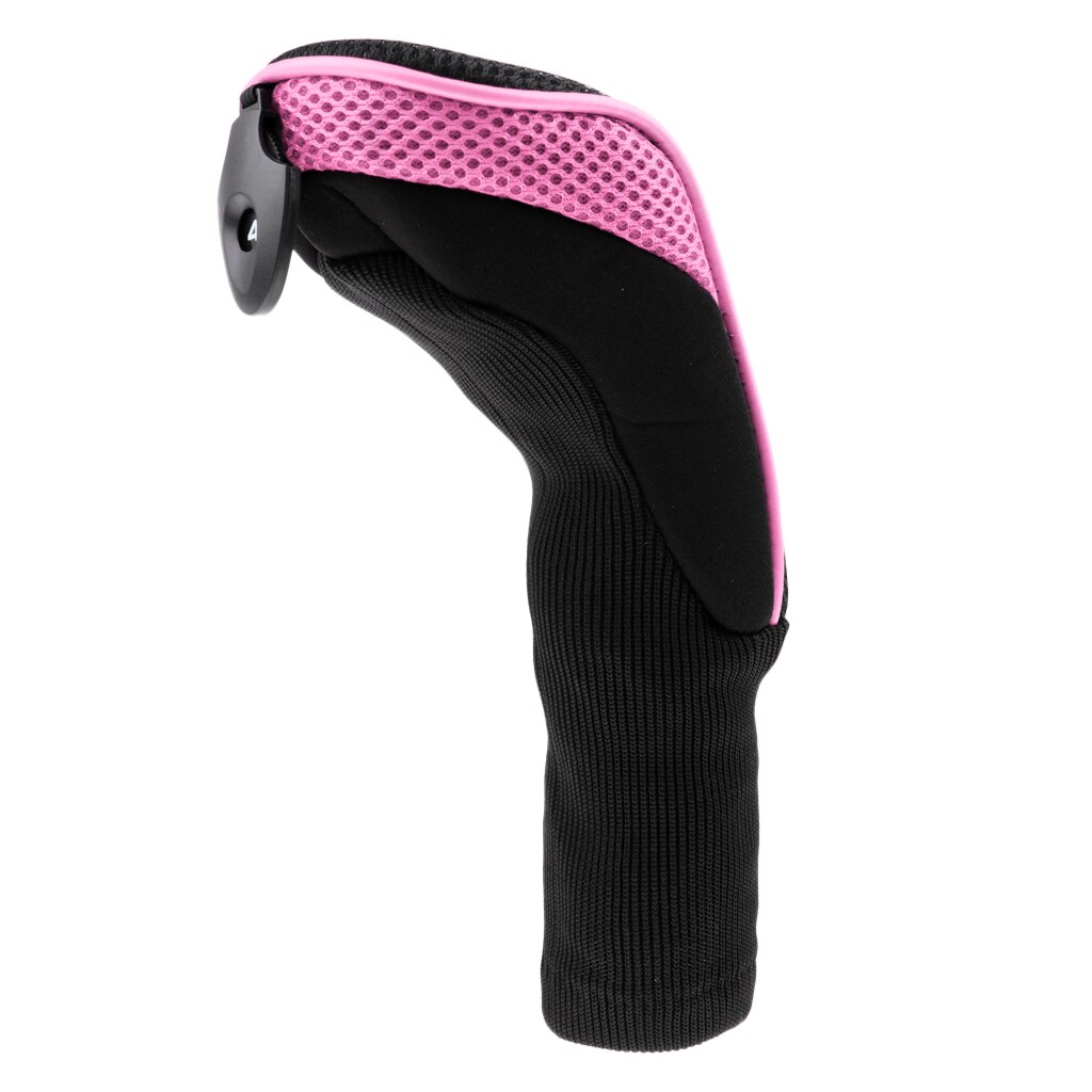 Mesh Long Neck Golf Club Rescue Head Covers Golf Hybrid UT Headcover: Pink