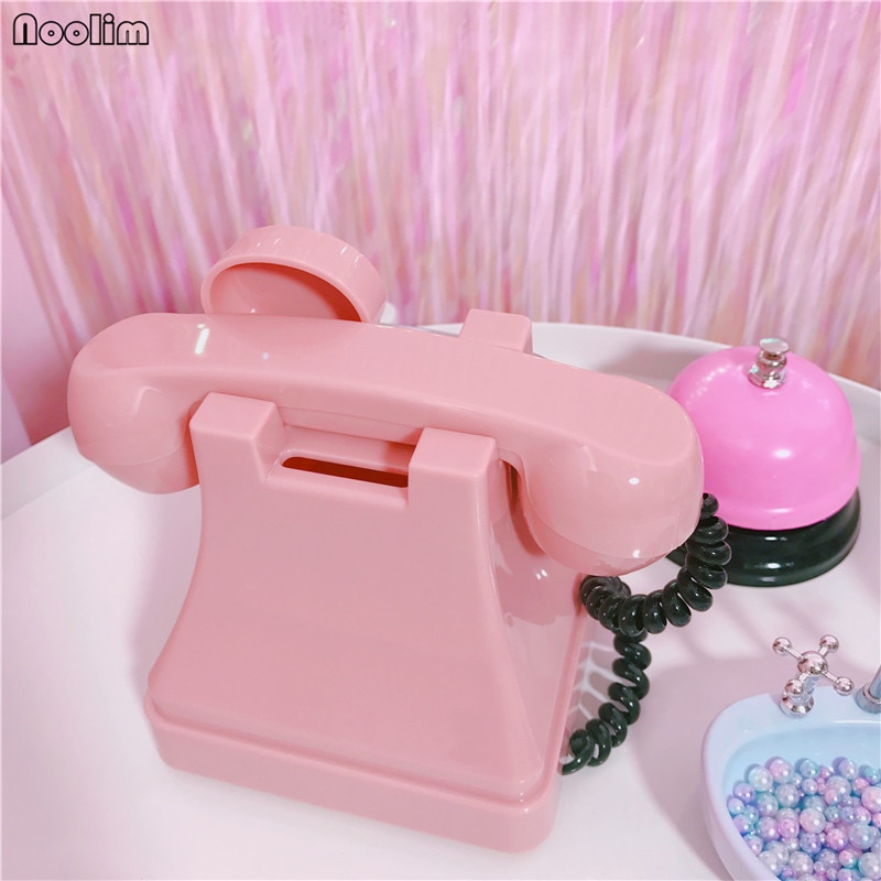 NOOLIM retro Telefon Sparschwein Kunststoff Kreative Für freundlicher Zu Hause Wohnzimmer Weinschrank Dekorative Ornamente Handwerk