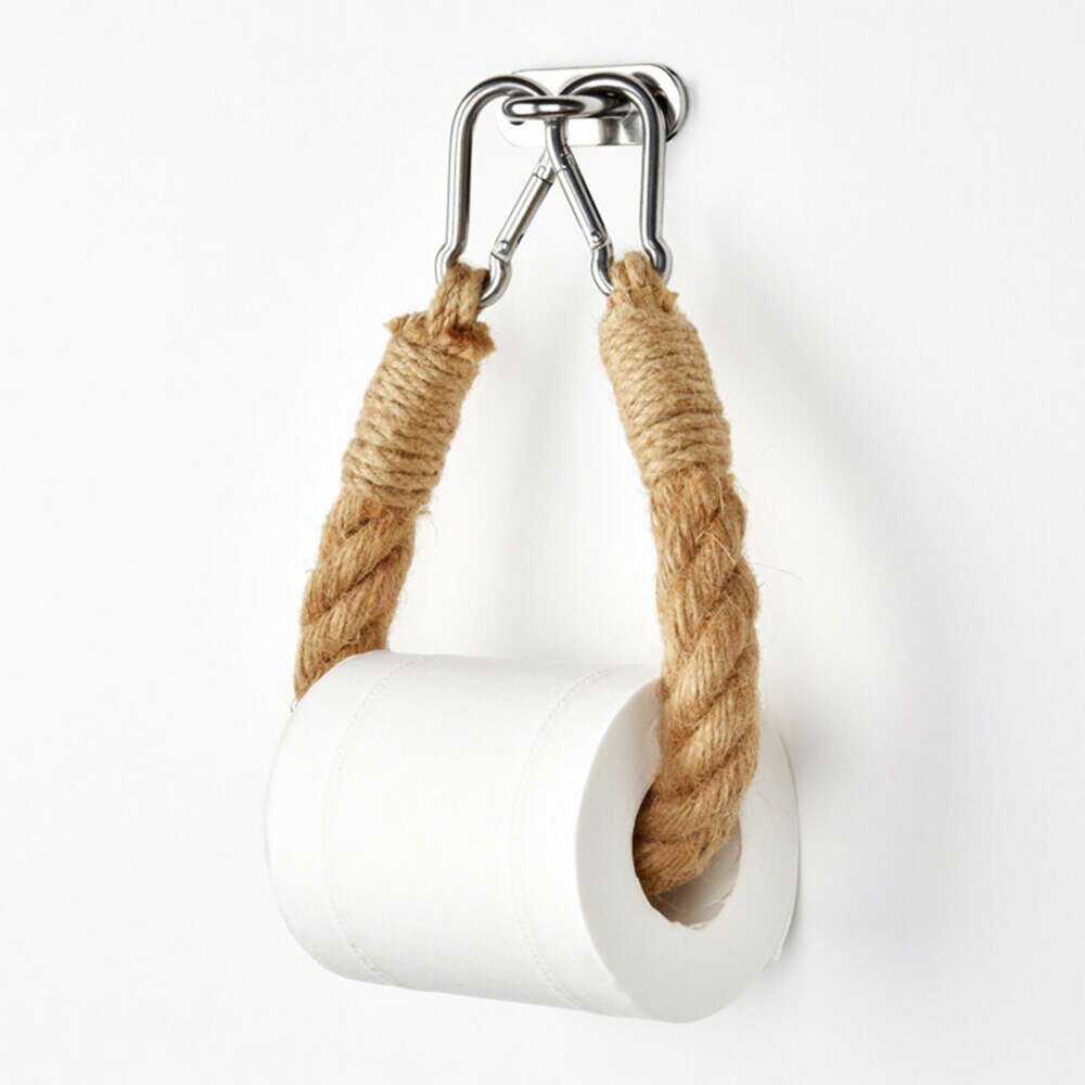 Armure porte-papier petite serviette corde suspendue porte-rouleau de toilette salle de bain