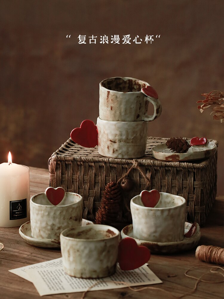 Lovely Ceramic Coffee Cup Retro Style 200ml Small Volume Original Mug