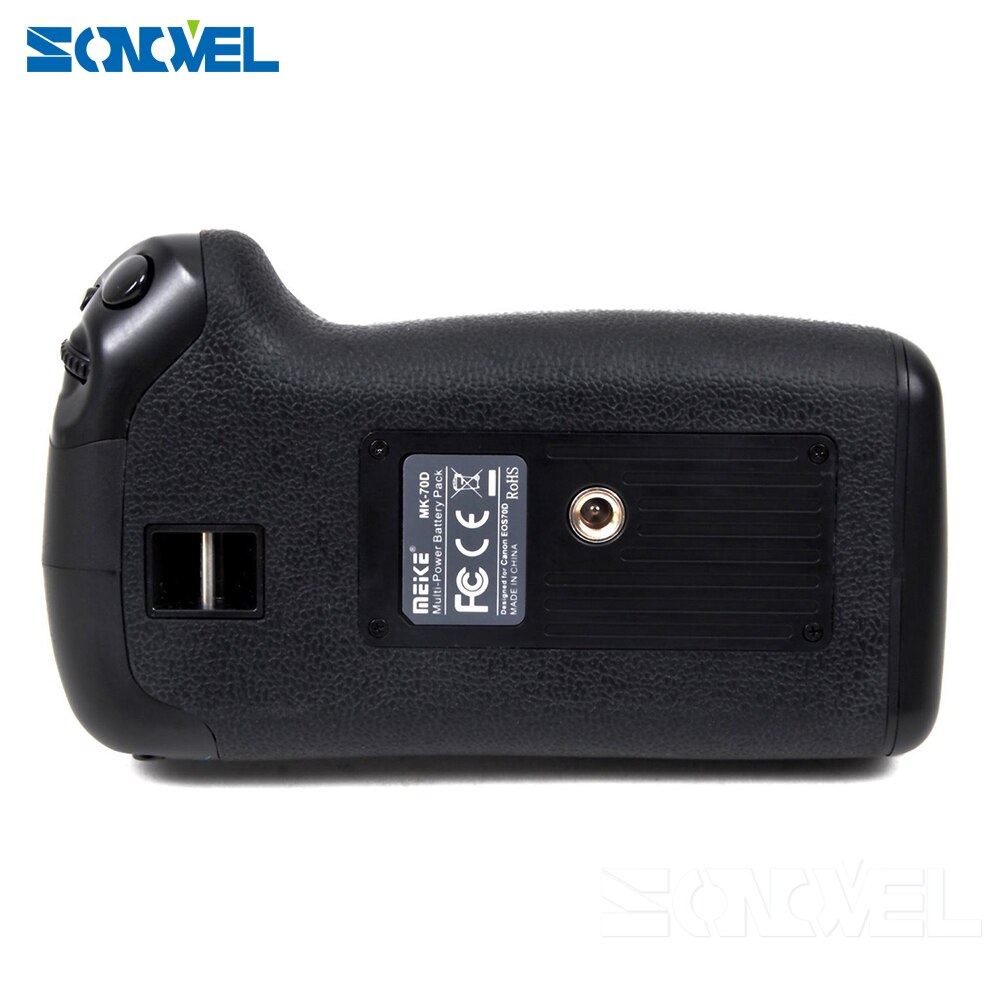 Meike MK-70D Verticale Batterie support de prise en main Pour Canon EOS 70D 80D DSLR Caméra BG-E14 Travailler avec LP-E6 batterie