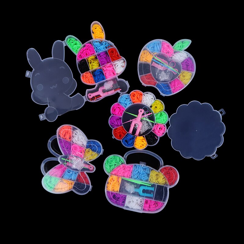 600pcs Loom Rubber DIY Band Bracelet Toys For Girl Craft Lacing Toy Woven Lace Bracelet Toy