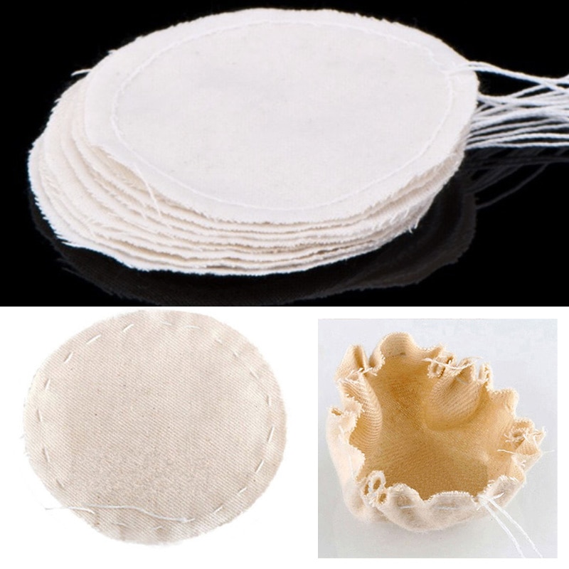10 pcs of Natural Cotton Cloth Replacement Filter Made of Siphon Coffee Pot Vacuum Cleaner Siphon Cloth Made of Coffee Filter