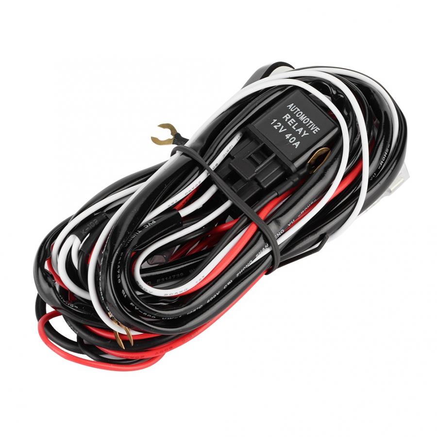 2 Meters 70W 12V Car Wiring Harness for LED Work Light Bar Control LED Light Wire Harness Car Styling Parts