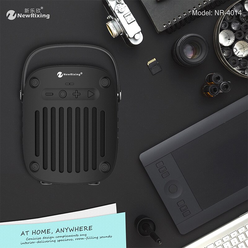 Portable Wireless Speaker Subwoofer Stero Bluetooth Speakers Support TF USB AUX FM Radio Desktop caixa de som for iPhone Android