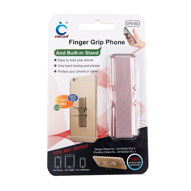 Sangle élastique Support de Téléphone Courroie De Poignée De Doigt de Poignée De Téléphone Portable Support de Téléphone Support De Téléphone Portable Anti-goutte Ruban: KT3C77-RG