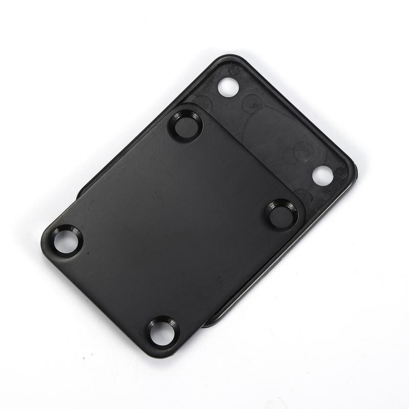 Electric Guitar Neck Plate Bass Enhanced Edition guitar parts chrome For STTELE Electric Guitar with 4 screws guitar accessories
