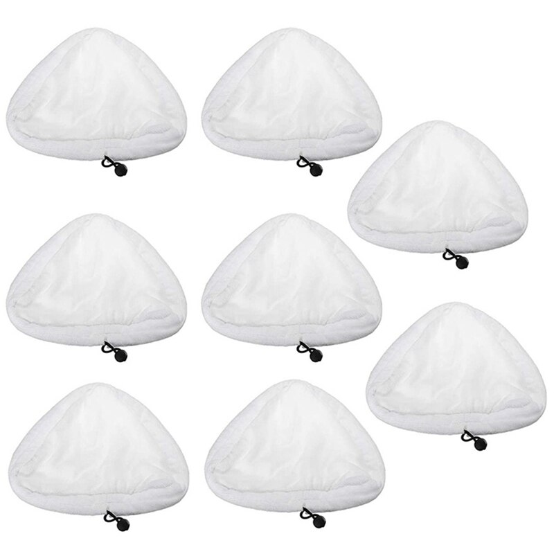 Steam Cleaner Mop Cloth Replacement Clothes Microfibre Washable Cleaning Household Cleaning Mop Accessories, 8Pcs