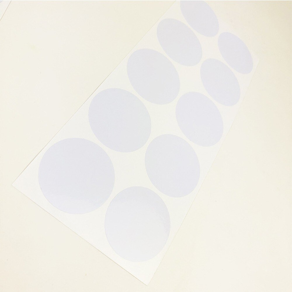 6Sheet/set White Sticker Bottle Sticker 5cm Round Whiteboard Pvc Sticker Practical Whiteboard Sticker Kitchen Jar Stickers Label